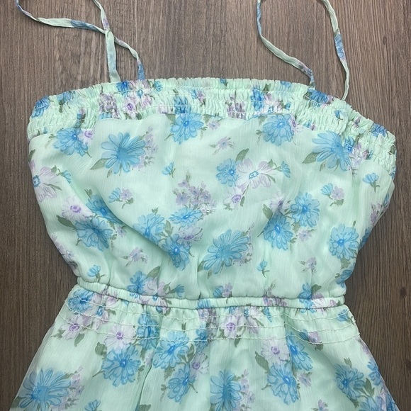 Abercrombie Kids Floral Blue and White Dress - Picture 3 of 7